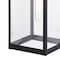 Vaxcel Kinzie 1 Light Dusk to Dawn Black Outdoor Wall Lantern Clear Glass T0645 - alternate 7